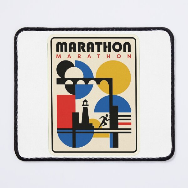 Item preview, Retro Marathon Bauhaus Geometric Skyline designed and sold by k3rstman1.