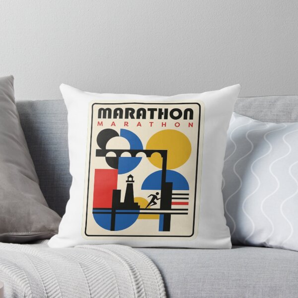 Item preview, Retro Marathon Bauhaus Geometric Skyline designed and sold by k3rstman1.