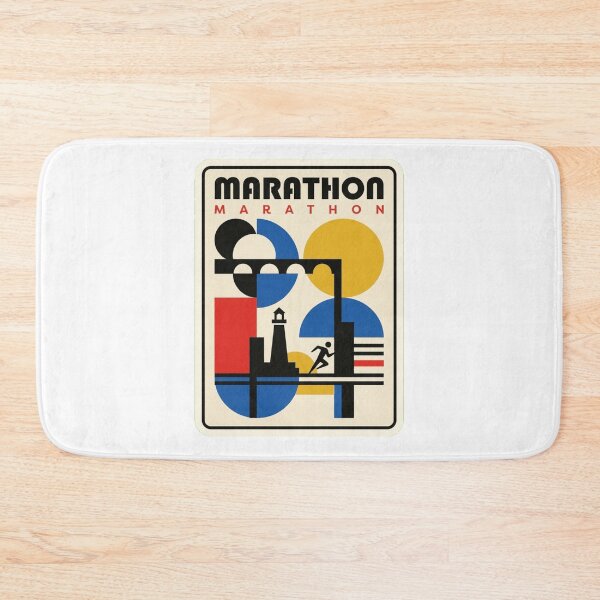 Item preview, Retro Marathon Bauhaus Geometric Skyline designed and sold by k3rstman1.