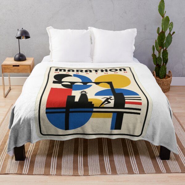 Item preview, Retro Marathon Bauhaus Geometric Skyline designed and sold by k3rstman1.