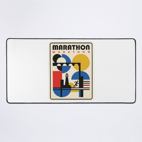 Item preview, Retro Marathon Bauhaus Geometric Skyline designed and sold by k3rstman1.