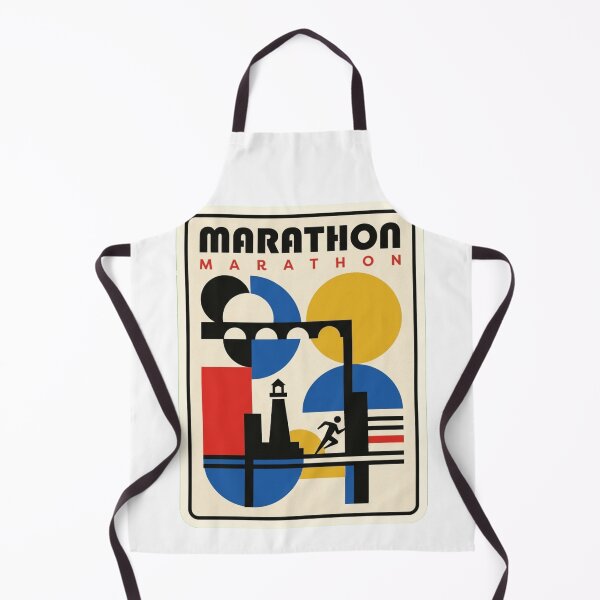 Item preview, Retro Marathon Bauhaus Geometric Skyline designed and sold by k3rstman1.