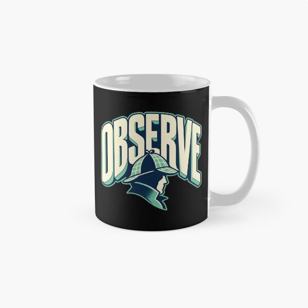 Item preview, Sherlock Holmes: Observe in Teal and Navy designed and sold by Fenay Designs.