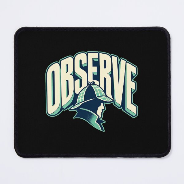 Item preview, Sherlock Holmes: Observe in Teal and Navy designed and sold by Fenay Designs.