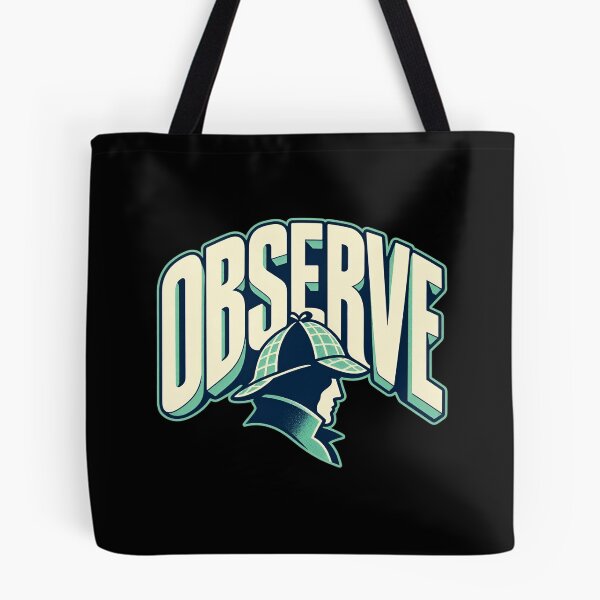 Item preview, Sherlock Holmes: Observe in Teal and Navy designed and sold by Fenay Designs.