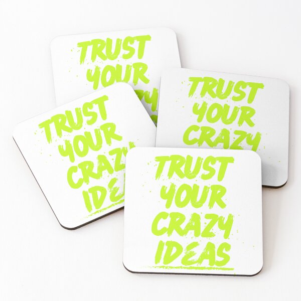Item preview, Trust Your Crazy Ideas Motivational Typography Art designed and sold by serotonin75114.