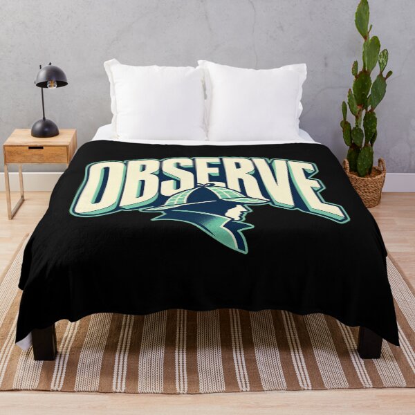Item preview, Sherlock Holmes: Observe in Teal and Navy designed and sold by Fenay Designs.