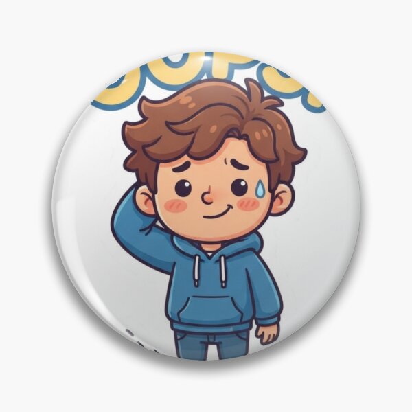 Item preview, Oops Funny Mistake Reaction Sticker designed and sold by sawanrmodi.