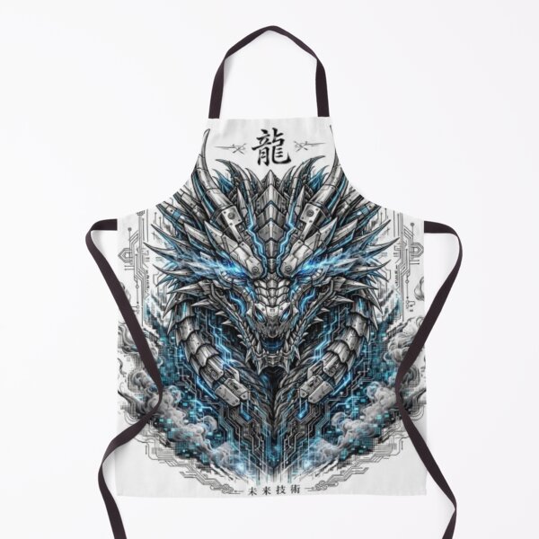 Item preview, Japanese Blue Ice Dragon Kanji Art` designed and sold by zwnexura.
