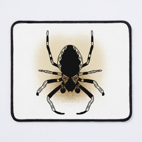 Item preview, Walnut Orb-Weaver Spider Line-art (Yellow & Cream) designed and sold by Burnt_Pikachu.