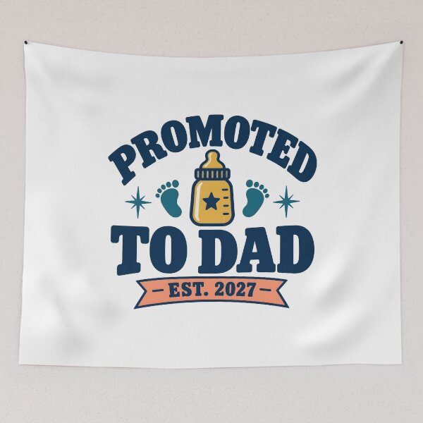 Item preview, Promoted To Dad Est 2027 designed and sold by calicito.