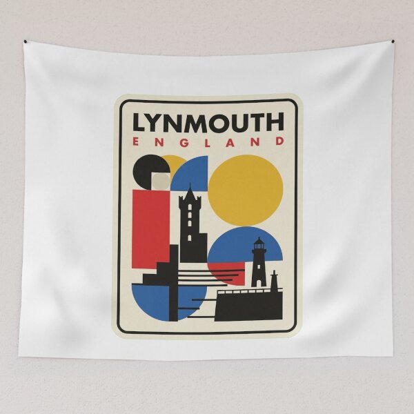 Item preview, Retro Lynmouth Bauhaus Geometric Skyline designed and sold by k3rstman1.