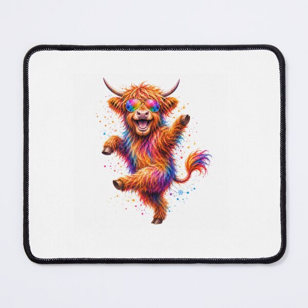 Item preview, Abstract Dancing Highland Cow Painting designed and sold by Collymore.