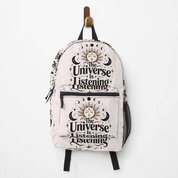 Item preview, The Universe Is Listening – Celestial Sun Moon Stars Spiritual Quote designed and sold by Sanika arts .