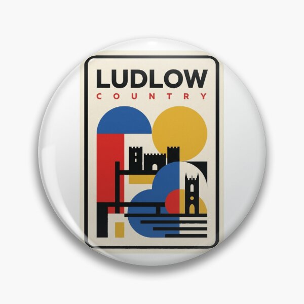 Item preview, Retro Ludlow Bauhaus Geometric Skyline designed and sold by k3rstman1.