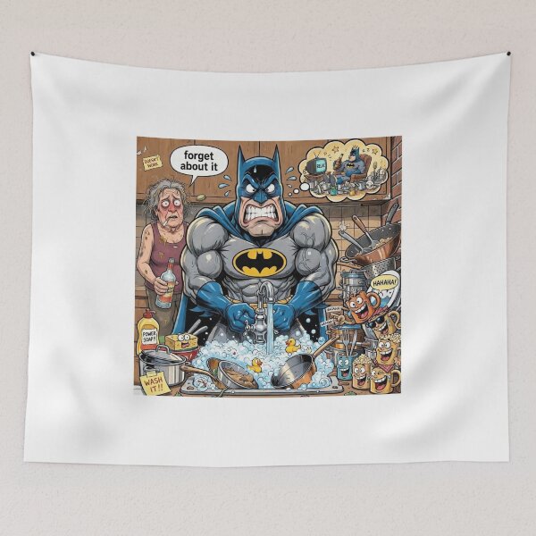 Item preview, Batman's greatest enemy: dishes designed and sold by Nela-&-Lena.