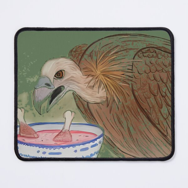 Item preview, Vulture Eating Soup Humorous Wildlife Art designed and sold by HumorousLab.