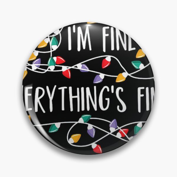 Item preview, It's Fine I'm Fine Everything Is Fine Christmas Lights #4060 designed and sold by shawn-muse.