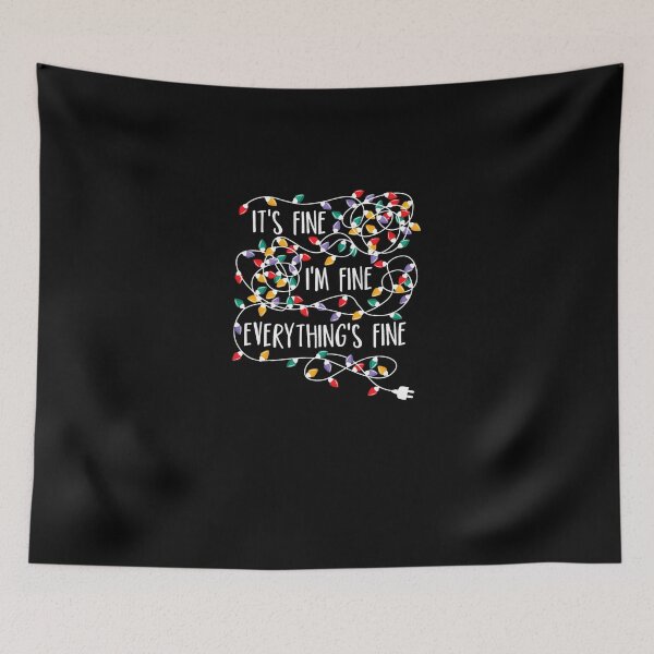 Item preview, It's Fine I'm Fine Everything Is Fine Christmas Lights #4060 designed and sold by shawn-muse.