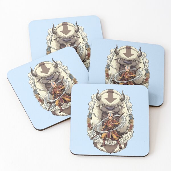 Item preview, Ornate Aang And Appa Airbender Vector Art designed and sold by Numair  Baig.