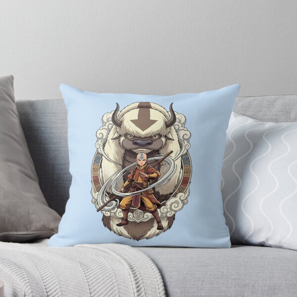 Item preview, Ornate Aang And Appa Airbender Vector Art designed and sold by Numair  Baig.