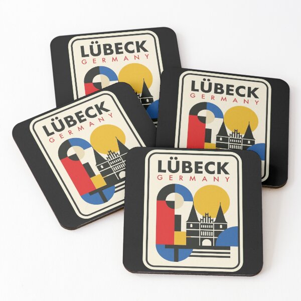 Item preview, Retro Lübeck Bauhaus Geometric Skyline designed and sold by k3rstman1.