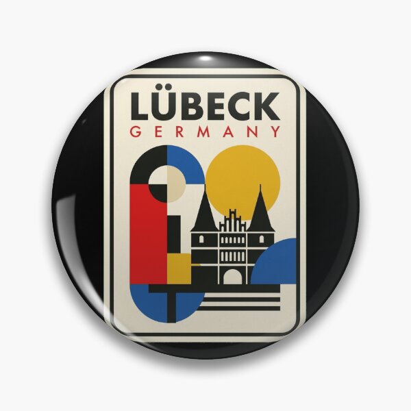 Item preview, Retro Lübeck Bauhaus Geometric Skyline designed and sold by k3rstman1.