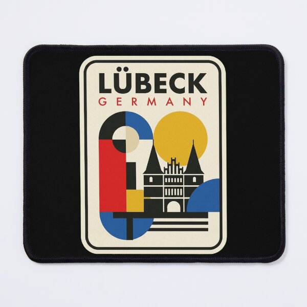 Item preview, Retro Lübeck Bauhaus Geometric Skyline designed and sold by k3rstman1.