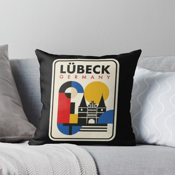 Item preview, Retro Lübeck Bauhaus Geometric Skyline designed and sold by k3rstman1.