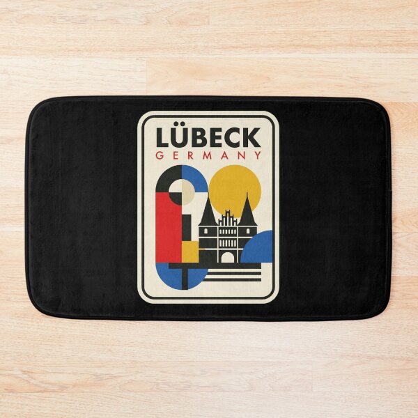 Item preview, Retro Lübeck Bauhaus Geometric Skyline designed and sold by k3rstman1.