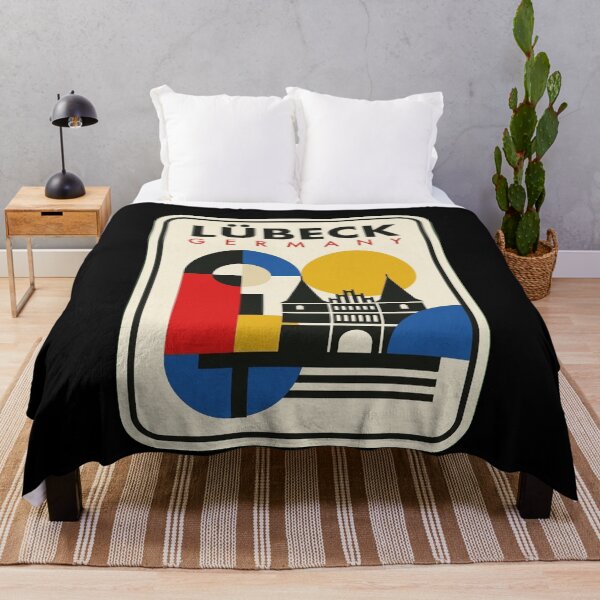 Item preview, Retro Lübeck Bauhaus Geometric Skyline designed and sold by k3rstman1.