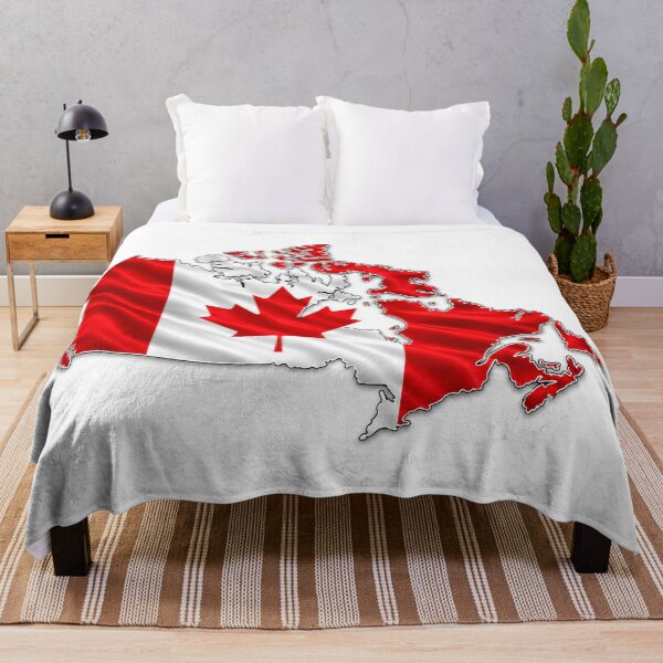 Item preview, Canada Map Canadian Flag Red White Patriotic Design designed and sold by CraftNestNoor.