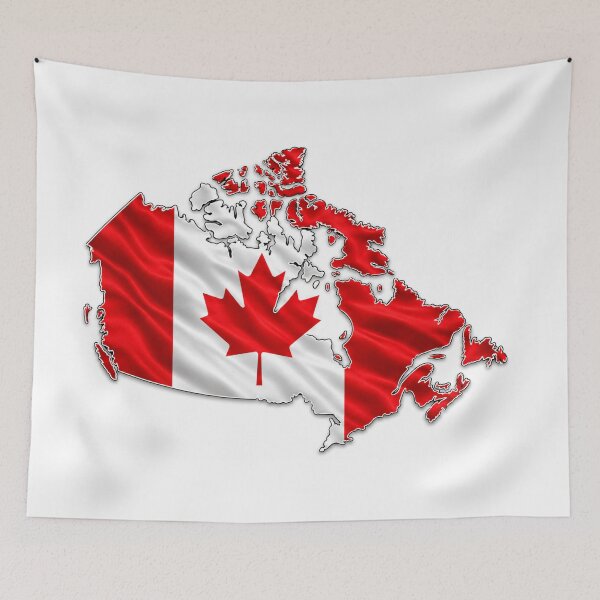 Item preview, Canada Map Canadian Flag Red White Patriotic Design designed and sold by CraftNestNoor.