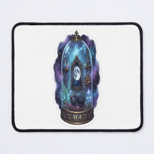 Item preview, Moonlit Witch Sanctuary Magical Terrarium Goth Sticker designed and sold by Yaqon.
