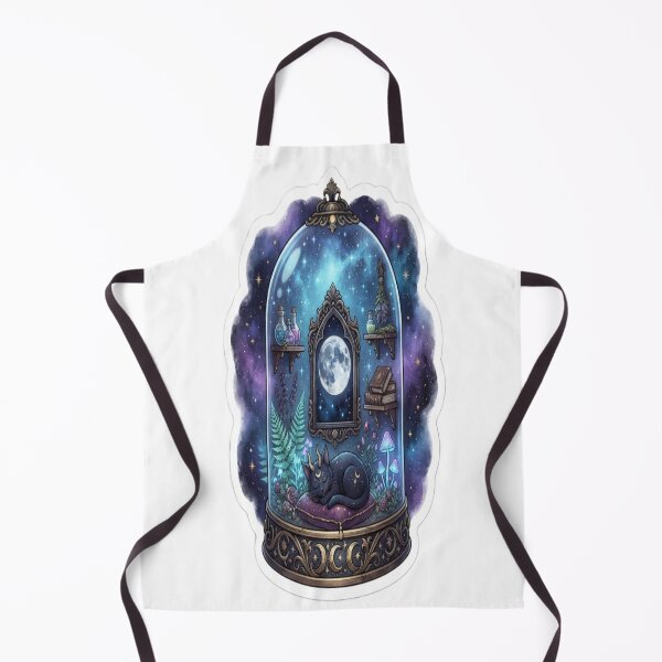 Item preview, Moonlit Witch Sanctuary Magical Terrarium Goth Sticker designed and sold by Yaqon.