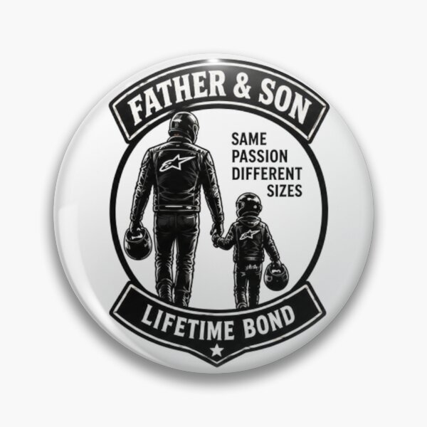 Item preview, Father & Son Same Passion Different Sizes – Motorcycle Biker Design designed and sold by Bocianessco.