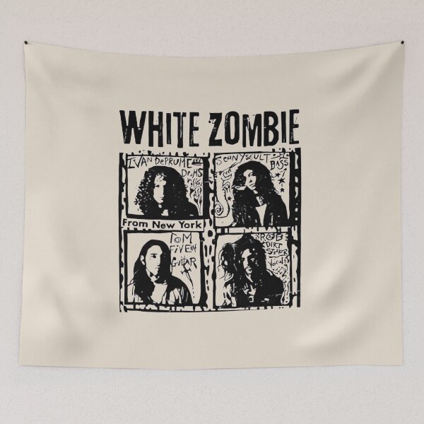 Item preview, white zombie band designed and sold by RawVista.