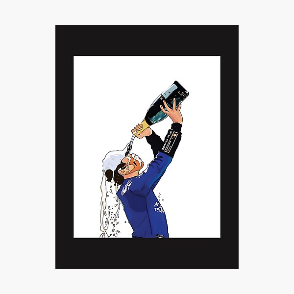 Item preview, Lando Norris Celebrating Victory Motorsport Fan Art Design designed and sold by NFTSeller.