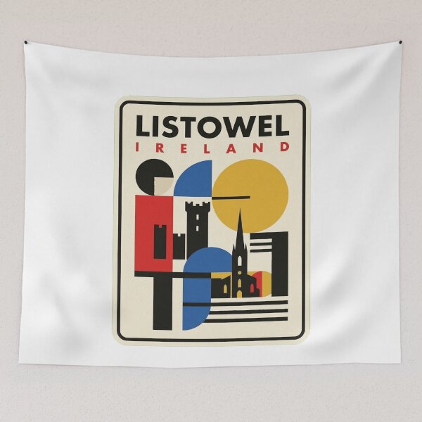 Item preview, Retro Listowel Bauhaus Geometric Skyline designed and sold by k3rstman1.