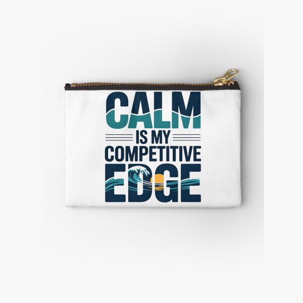 Item preview, Calm Is My Competitive Edge. Motivational Wave Quote Typography designed and sold by Aarvya Fashion Club ( A.F.C ).