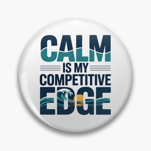 Item preview, Calm Is My Competitive Edge. Motivational Wave Quote Typography designed and sold by Aarvya Fashion Club ( A.F.C ).