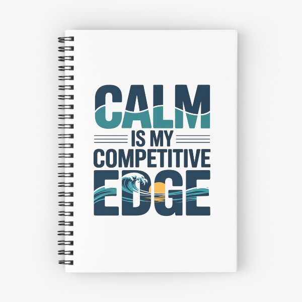 Item preview, Calm Is My Competitive Edge. Motivational Wave Quote Typography designed and sold by Aarvya Fashion Club ( A.F.C ).