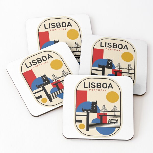 Item preview, Retro Lisboa Bauhaus Geometric Skyline designed and sold by k3rstman1.