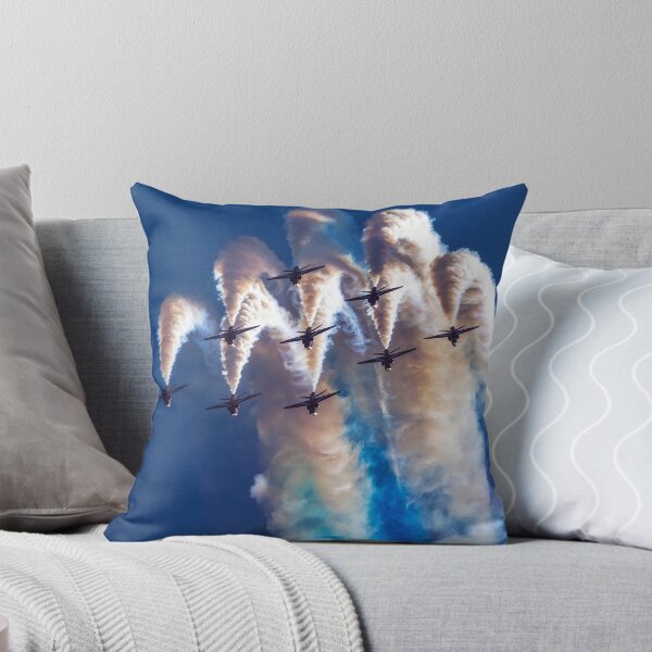Item preview, Aerobatic Jet Formation Smoke Trails Against Blue Sky designed and sold by SpottAir.