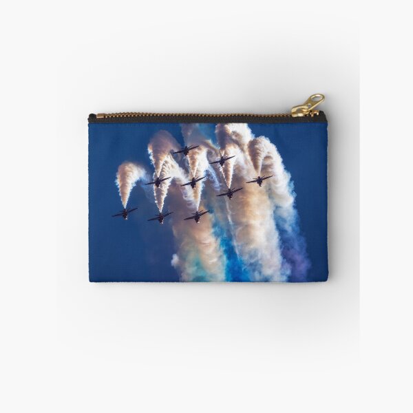 Item preview, Aerobatic Jet Formation Smoke Trails Against Blue Sky designed and sold by SpottAir.