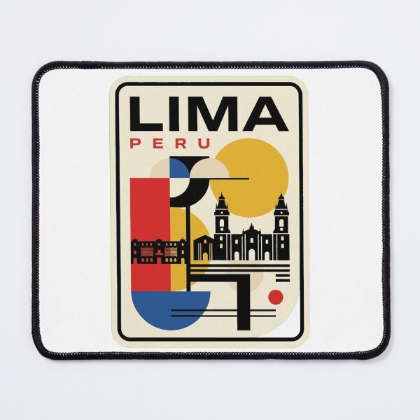 Item preview, Retro Lima Bauhaus Geometric Skyline designed and sold by k3rstman1.