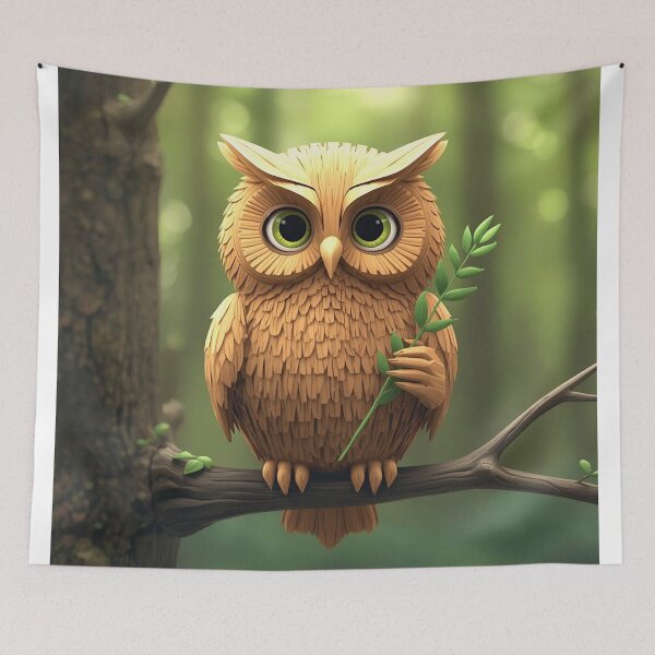Item preview, Wise Owl of Wood designed and sold by MariaTheExpert.