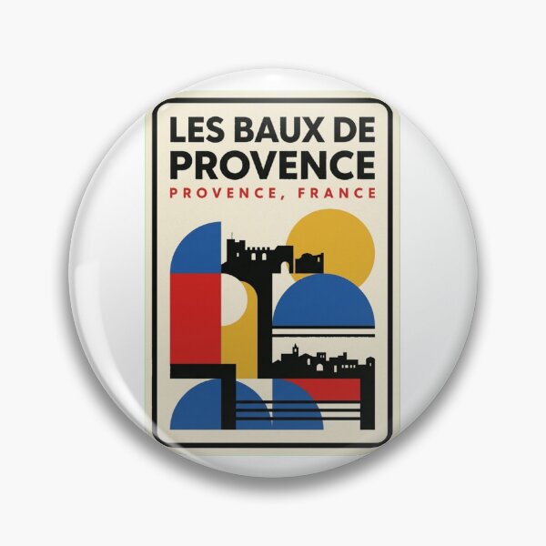 Item preview, Retro Les Baux De Provence Bauhaus Geometric Skyline designed and sold by k3rstman1.