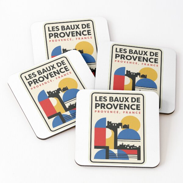 Item preview, Retro Les Baux De Provence Bauhaus Geometric Skyline designed and sold by k3rstman1.