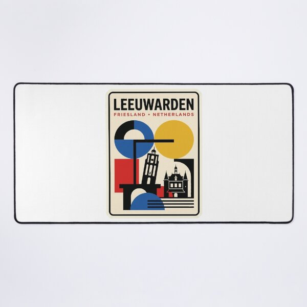 Item preview, Retro Leeuwarden Bauhaus Geometric Skyline designed and sold by k3rstman1.